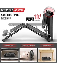 Joroto MD35 Adjustable Weight Bench 8x4x3x2 Positions- 700 Pounds Load Foldable Strength Training Benches for Full Body Workout Bench Press (With Fast