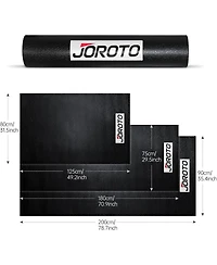 Joroto Exercise Equipment Mat - Treadmill Mat, Exercise Bike Mat, Fitness Mat, Elliptical Mat, Jump Rope Mat, Gym Mat, Rowing Machine Mat (Large