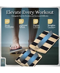 Joroto Foot & Ankle Strengthener Balance Board – Durable Foot Stretcher for Plantar Fasciitis Relief & Foot Health | Exercise Videos & Travel B