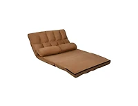 6-Position Foldable Floor Sofa Bed with Detachable Cloth Cover