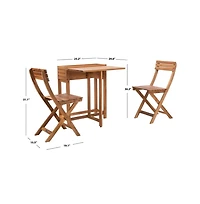 Walten Flower Shelf Outdoor Bistro Set