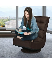 5-Position Folding Floor Gaming Chair
