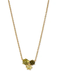 Eliot Danori Cubic Zirconia Trio Pendant Necklace & Stud Earrings, 16" + 2" extender