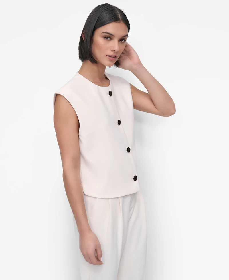 Dkny Petite Aero Crepe Vest