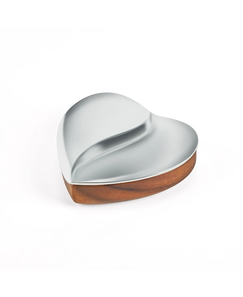 Nambe Eat Your Heart Out Trinket Box with Lid