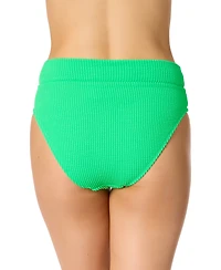 Salt + Cove Juniors' Ribbed Banded High-Waisted Swim Bottoms, Exclusively at Macy's