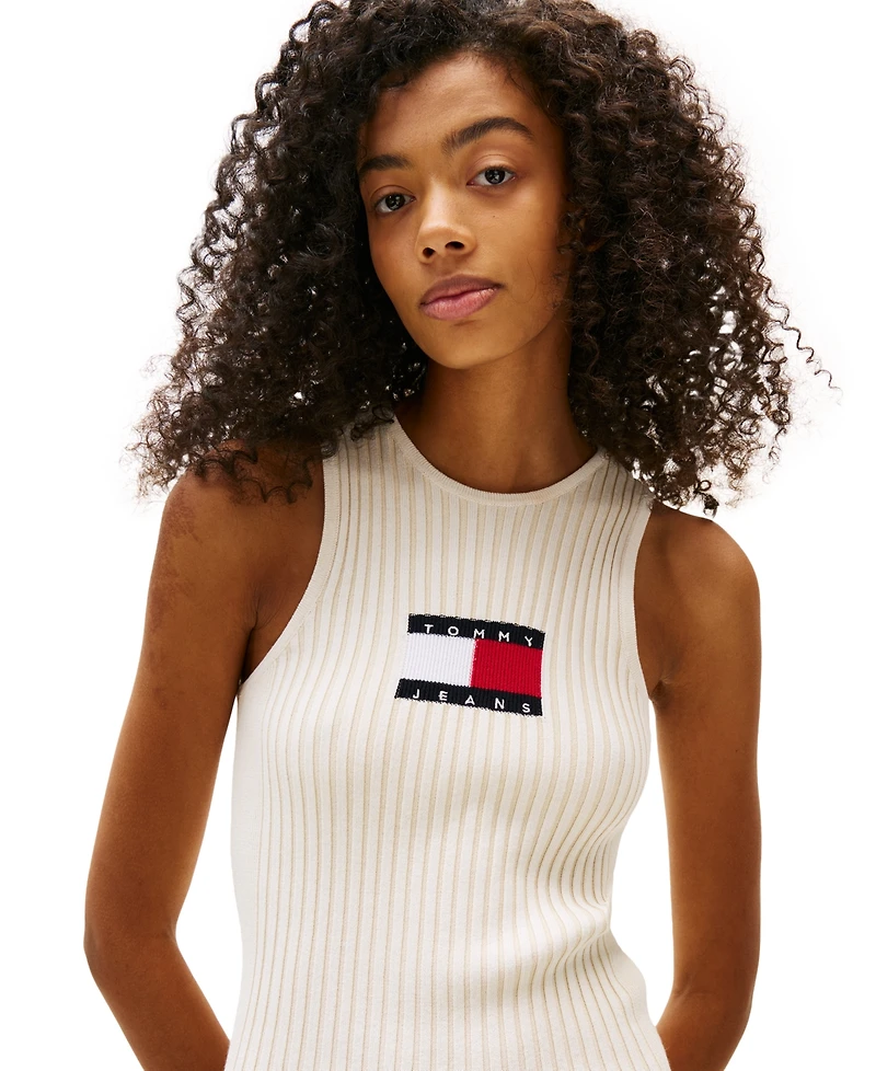 Tommy Jeans Women's Flag Graphic Sweater Mini Dress