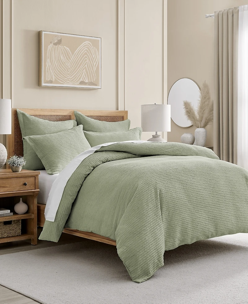 Levtex Cloud Waffle Textured 3-Pc. Comforter Set