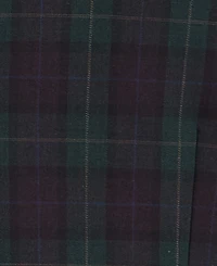 Bar Iii Men's Slim-Fit Green & Burgundy Plaid Suit Separate Vest, Macy's Exclusive