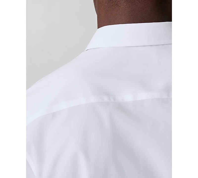 Calvin Klein Men's Slim Fit Supima Stretch Long Sleeve Button-Front Shirt