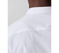 Calvin Klein Men's Slim Fit Supima Stretch Long Sleeve Button-Front Shirt