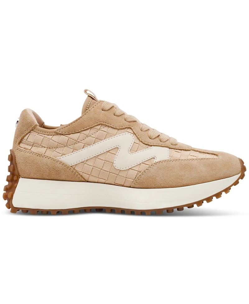 Steve Madden Women's Campo Retro Lace-Up Jogger Sneakers