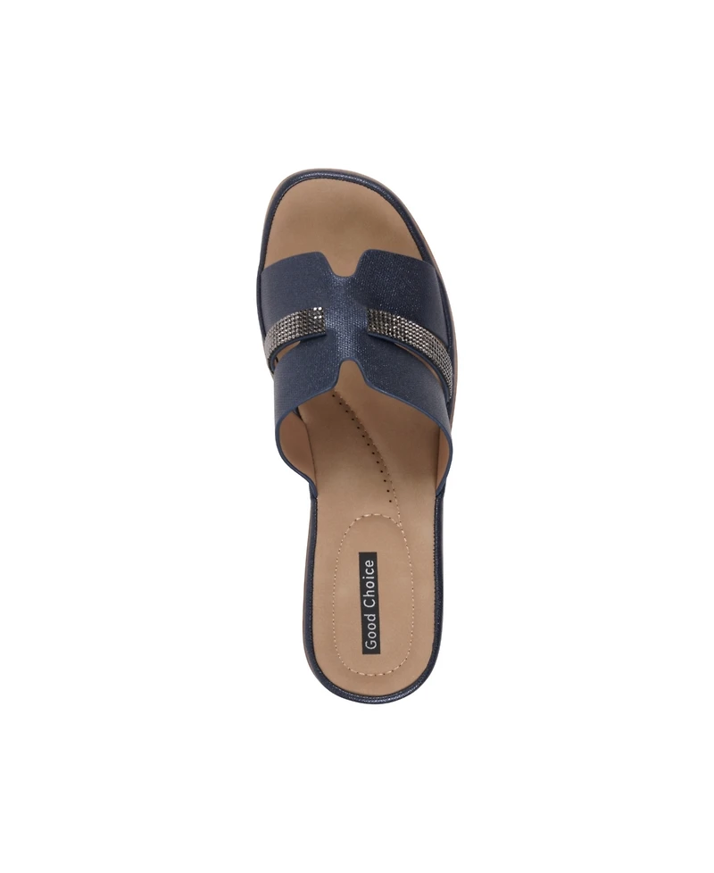 Gc Shoes Women's Frances Embellished Wedge Sandals