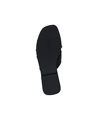 Gc Shoes Women's Ivy Embellished Buckle Slide Flat Sandals
