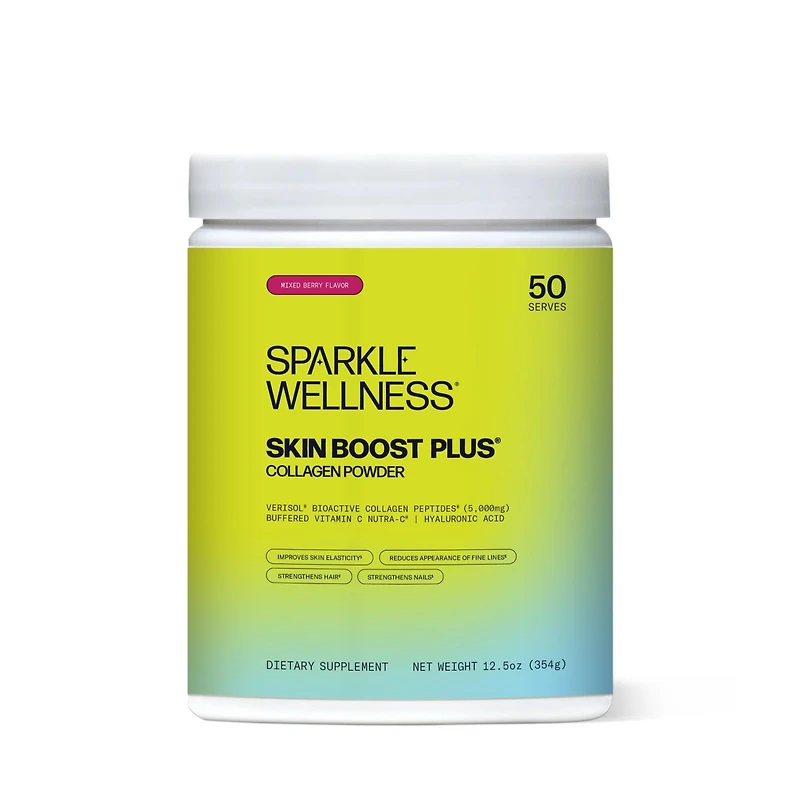 Skin Boost Plus [50-Serves] | Collagen Powder Supplement with Verisol Bioactive Hydrolyzed Peptides, Vitamin C & Hyaluronic Acid