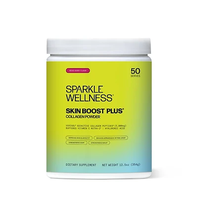 Skin Boost Plus [50-Serves] | Collagen Powder Supplement with Verisol Bioactive Hydrolyzed Peptides, Vitamin C & Hyaluronic Acid