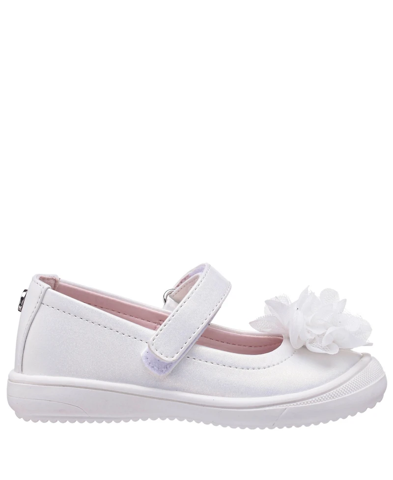 Nina Little Girls Natty Pearlized Round Toe Sneakers