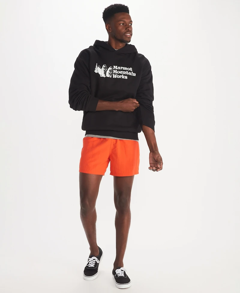 Marmot Men's Mmw Logo Fleece Pullover Hoodie Sweatshirt