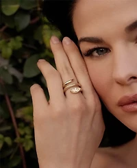 Ettika Marquise Crystal Coiled Ring