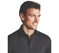Charles Tyrwhitt Men's Slim-Fit Non-Iron Solid Twill Dress Shirt