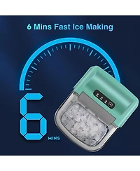 Cowsar 26.5lbs Ice Maker Portable Countertop, 9 Bullet Cubes 6 Mins, Self-Cleaning