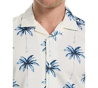 Cubavera Men's Palm Tree Print Short-Sleeve Button-Down Shirt