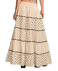 Lucky Brand Women's Textured Patchwork Maxi Skirt