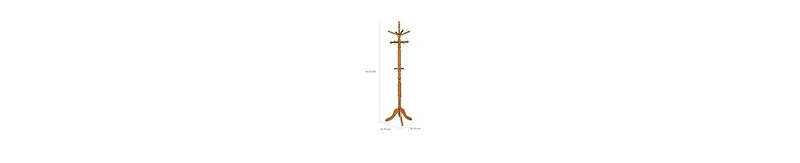 Wooden Coat Rack with Swivel Top – Elegant and Functional Entryway Stand