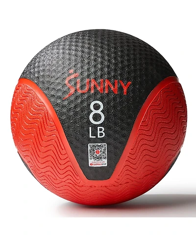 Sunny Health & Fitness Medicine Ball 8LBS, Non-slip Grip