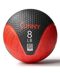 Sunny Health & Fitness Medicine Ball 8LBS, Non-slip Grip