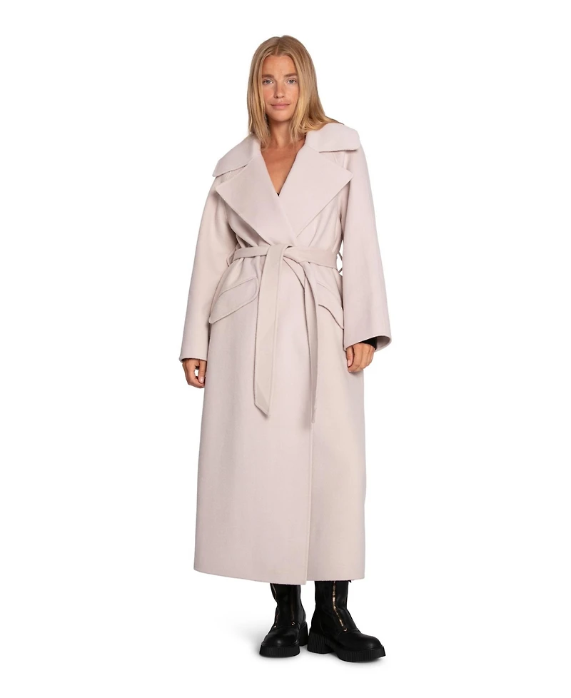 Belle & Bloom Women's Heart To Large Collar Maxi Coat