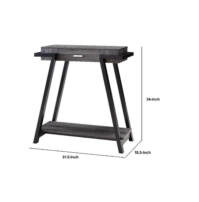 Console Table with Angled Leg Support and Drawer for Stylish Storage and Entryway Decor