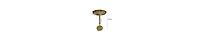Modern Iron Side Table with Round Tray Top and Column Support
