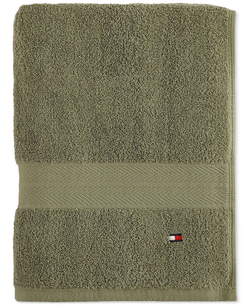 Tommy Hilfiger Home Modern American Solid Cotton Bath Towel, 30" x 54"