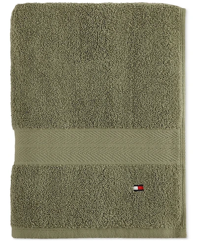 Tommy Hilfiger Home Modern American Solid Cotton Bath Towel, 30" x 54"
