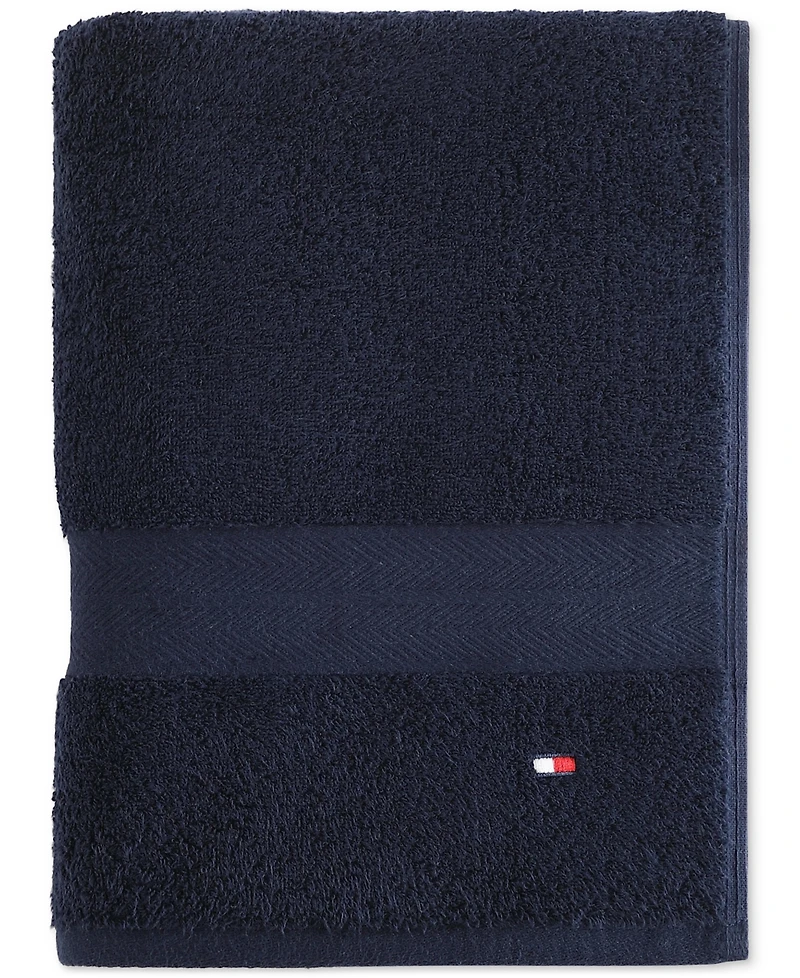 Tommy Hilfiger Home Modern American Solid Cotton Bath Towel, 30" x 54"