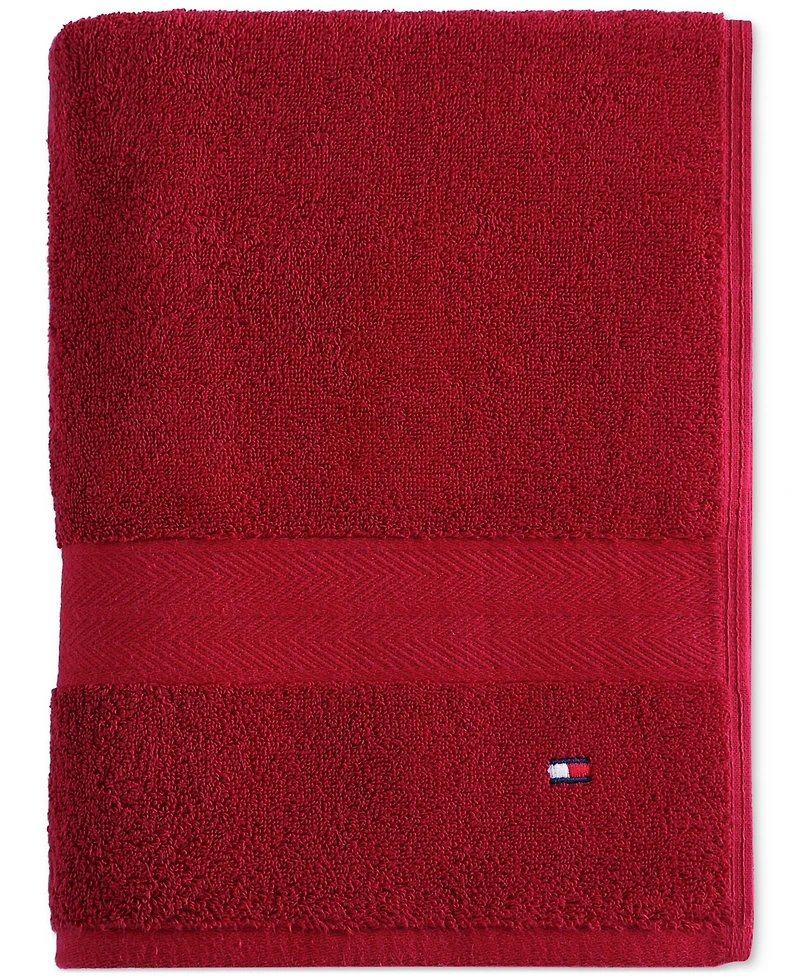 Tommy Hilfiger Home Modern American Solid Cotton Bath Towel, 30" x 54"