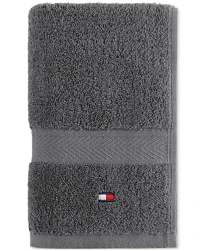 Tommy Hilfiger Home Modern American Solid Cotton Hand Towel, 16" x 26"
