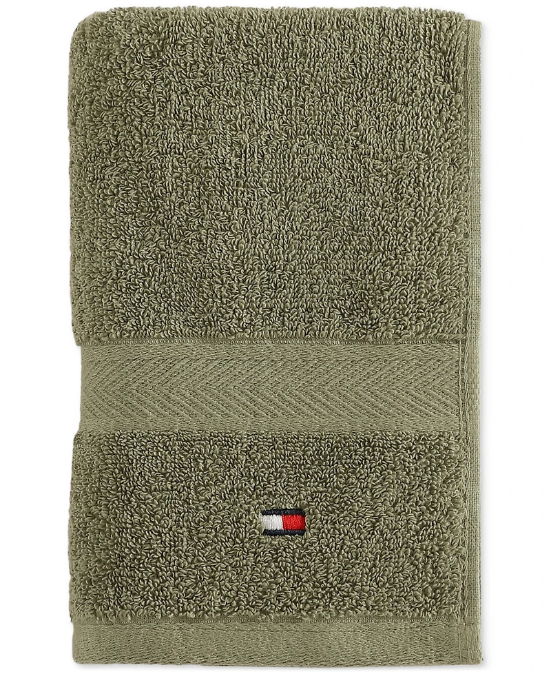 Tommy Hilfiger Home Modern American Solid Cotton Hand Towel, 16" x 26"