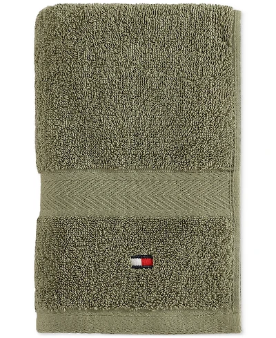 Tommy Hilfiger Home Modern American Solid Cotton Hand Towel, 16" x 26"