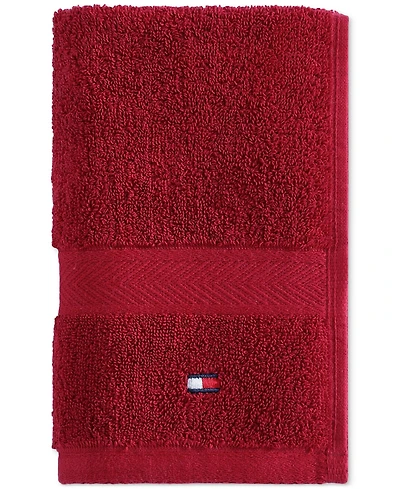 Tommy Hilfiger Home Modern American Solid Cotton Hand Towel, 16" x 26"