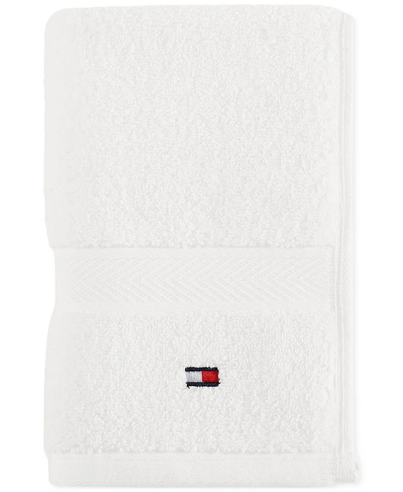 Tommy Hilfiger Home Modern American Solid Cotton Hand Towel, 16" x 26"