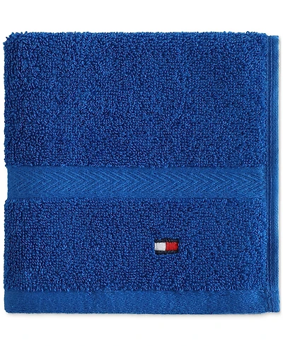 Tommy Hilfiger Home Modern American Solid Cotton Washcloth, 13" x