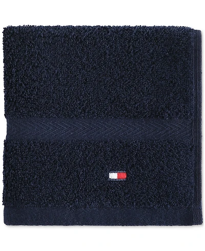 Tommy Hilfiger Home Modern American Solid Cotton Washcloth, 13" x