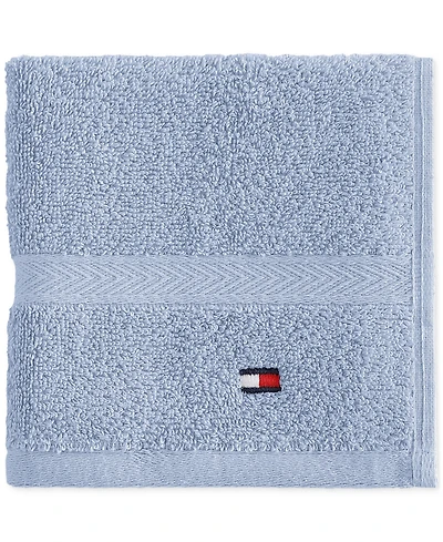 Tommy Hilfiger Home Modern American Solid Cotton Washcloth, 13" x