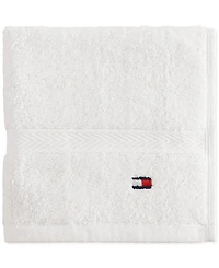 Tommy Hilfiger Home Modern American Solid Cotton Washcloth, 13" x