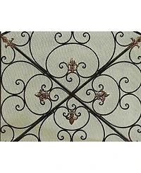 Traditional 3-Panel Fire Screen with Filigree Design for Elegant Fireplace Protection