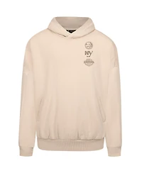 LevelWear Men's Cream New York Islanders Contact Stamp Pullover Hoodie