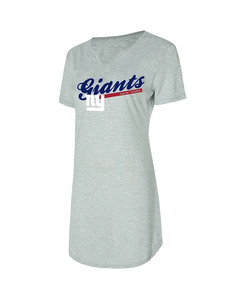 Concepts Sport Women's Gray New York Giants Petition Knit Nightshirt