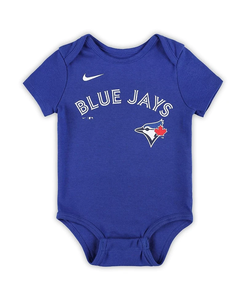 Nike Baby Boys and Girls Vladimir Guerrero Jr. Royal Toronto Blue Jays Fuse Name Number Bodysuit